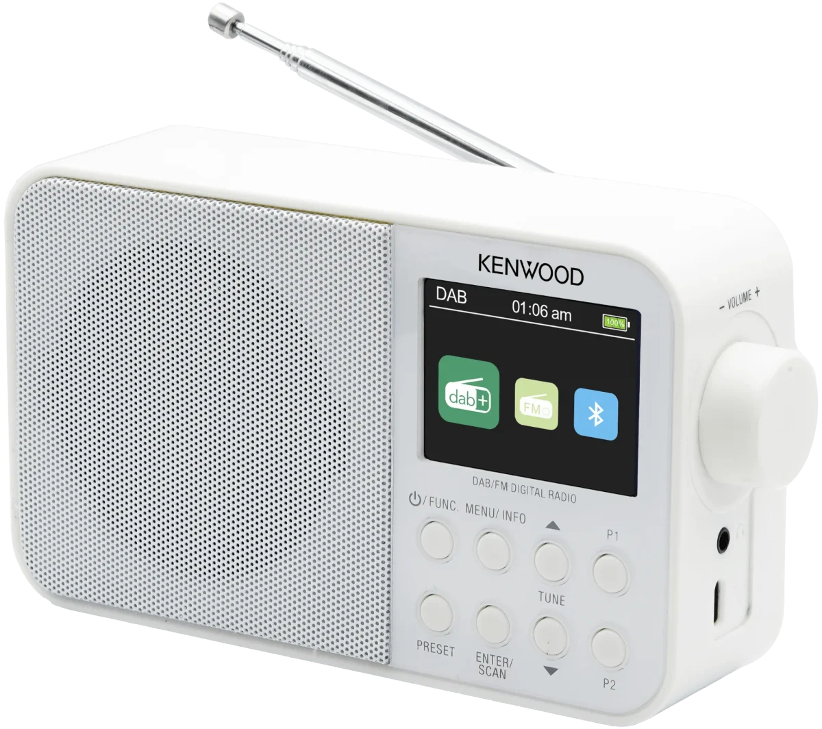 Kenwood CR-M30DAB-W Tragbares DAB+ Radio – Bild 1