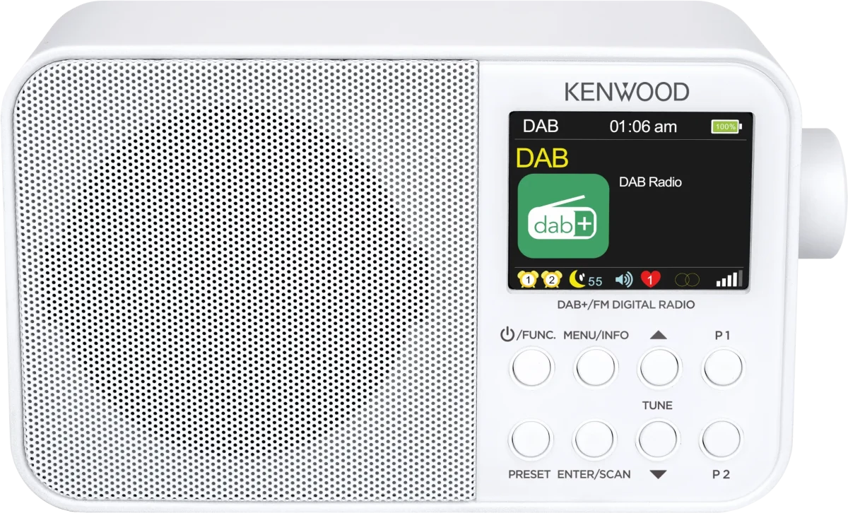 Kenwood CR-M30DAB-W Tragbares DAB+ Radio – Bild 4