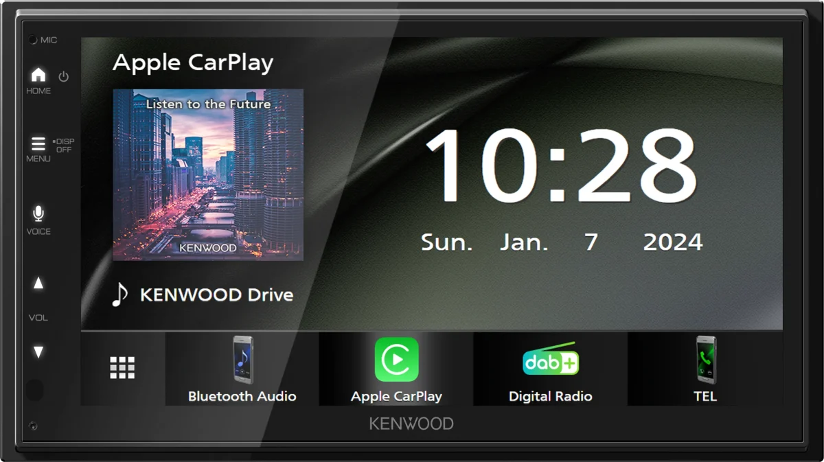 Kenwood DMX5023DABS Digital Media Receiver mit 6,8 Zoll hochauflösendem WSVGA Display, DAB+ Tuner und erweiterten Smartphone-Anschlüssen. – Bild 7