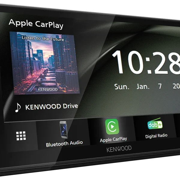 Kenwood DMX6523DABS Digital AV Receiver • 6.8" WSVGA Display • Wireless Apple CarPlay®/Android Auto™ & iPhone & Android Mirroring • DAB+ Tuner