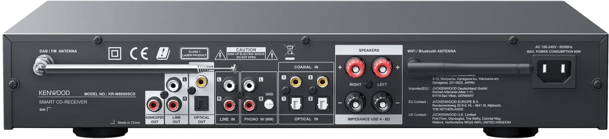 Kenwood KR-W8000SCD-B Smart HiFi CD-Receiver – Bild 5