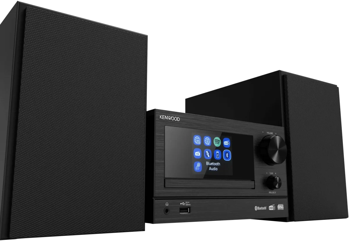 Kenwood M-7000S-B Smart Micro Hi-Fi System mit Internetradio, DAB+, CD/USB und Audiostreaming – Bild 4