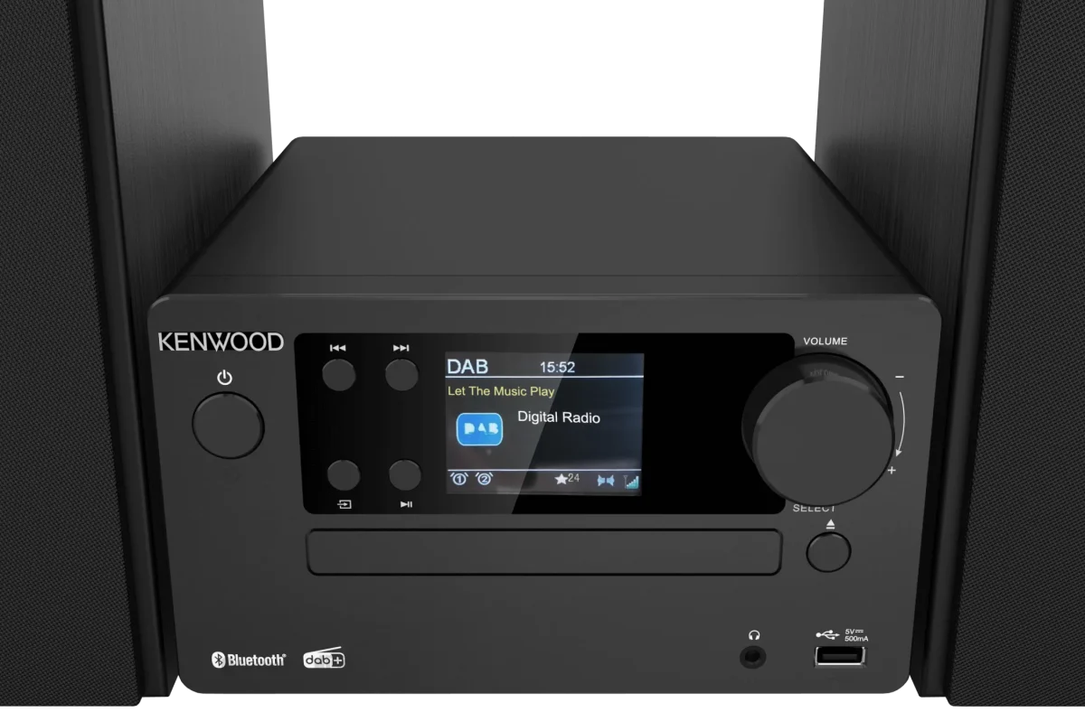 Kenwood M-725DAB-B Micro HiFi-System mit CD, USB, DAB+ und Bluetooth Audio-Streaming – Bild 2