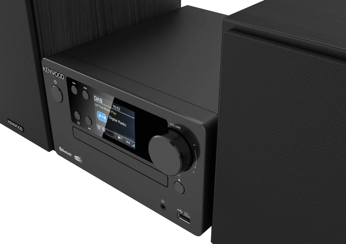 Kenwood M-725DAB-B Micro HiFi-System mit CD, USB, DAB+ und Bluetooth Audio-Streaming – Bild 6