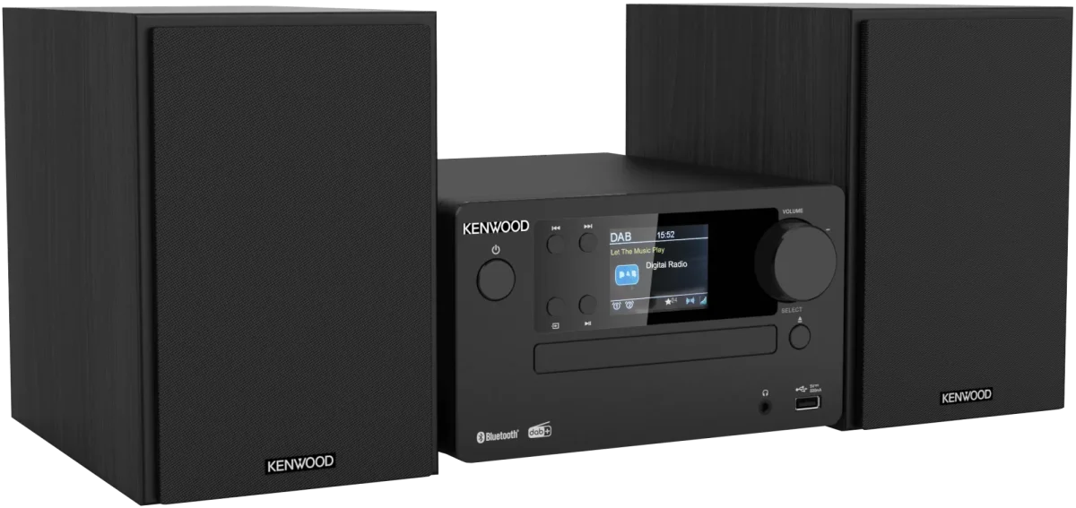 Kenwood M-725DAB-B Micro HiFi-System mit CD, USB, DAB+ und Bluetooth Audio-Streaming – Bild 8