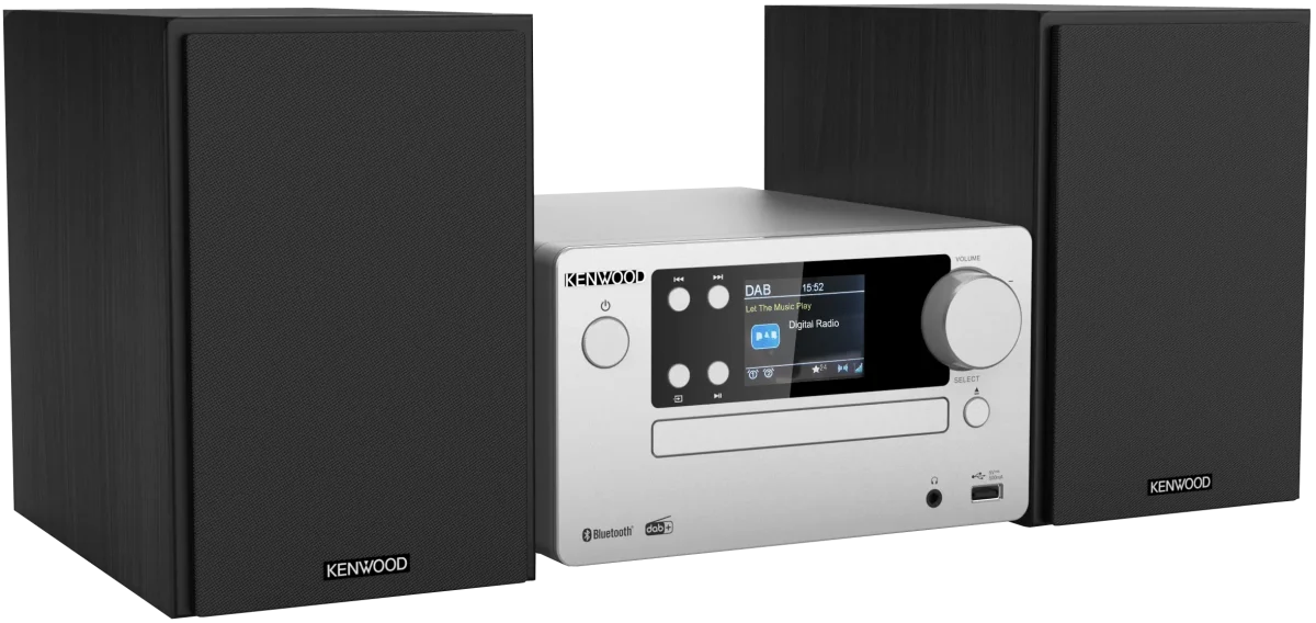Kenwood M-725DAB-S Micro HiFi-System mit CD, USB, DAB+ und Bluetooth Audio-Streaming – Bild 3