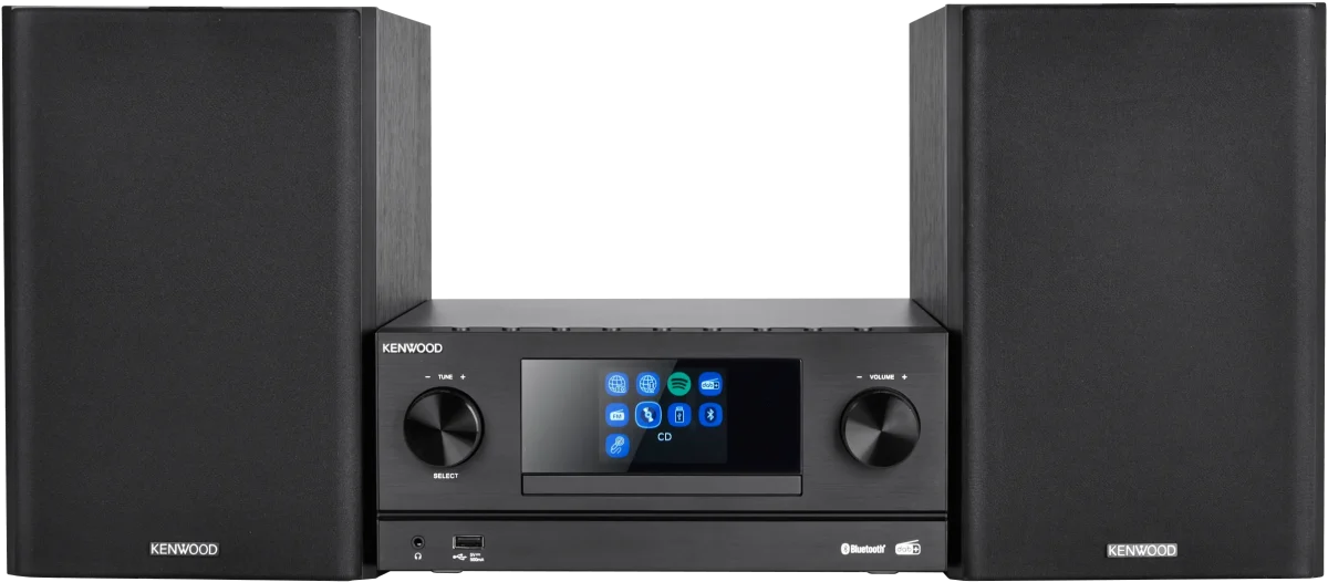 Kenwood M-9000S-B Smart Micro Hi-Fi System mit Internetradio, DAB+, CD/USB und Audiostreaming – Bild 1