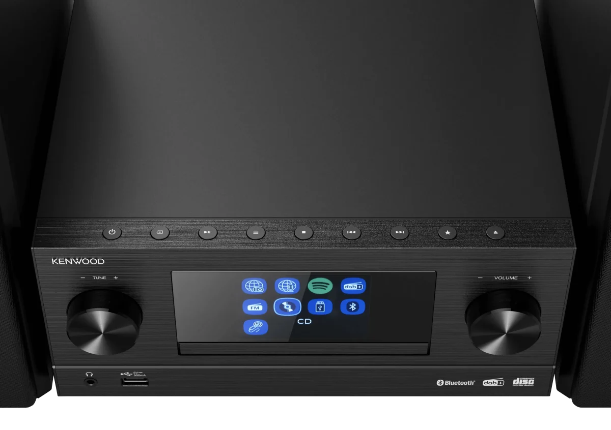 Kenwood M-9000S-B Smart Micro Hi-Fi System mit Internetradio, DAB+, CD/USB und Audiostreaming – Bild 2
