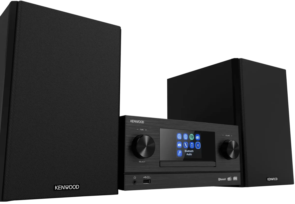 Kenwood M-9000S-B Smart Micro Hi-Fi System mit Internetradio, DAB+, CD/USB und Audiostreaming – Bild 3