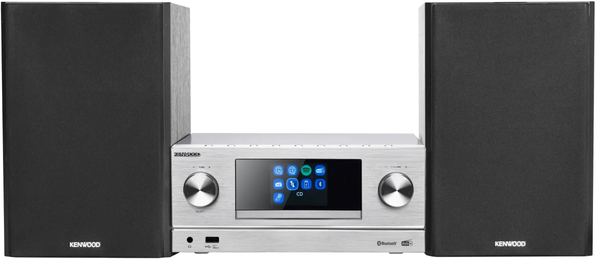 Kenwood M-9000S-S Smart Micro Hi-Fi System mit Internetradio, DAB+, CD/USB und Audiostreaming – Bild 1