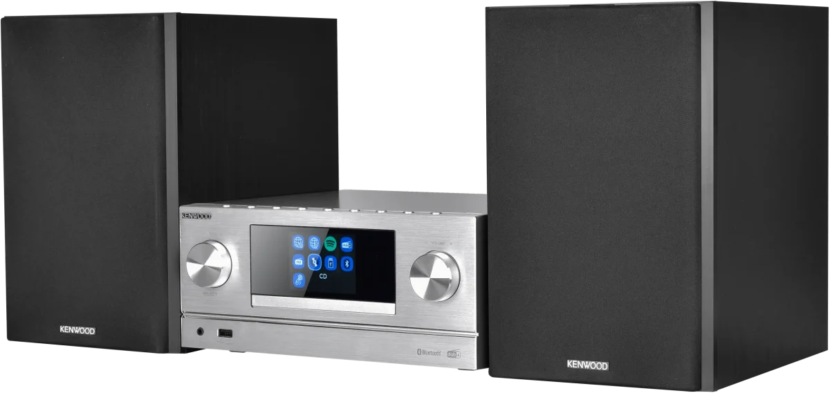 Kenwood M-9000S-S Smart Micro Hi-Fi System mit Internetradio, DAB+, CD/USB und Audiostreaming – Bild 4