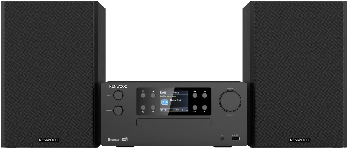 Kenwood M-925DAB-B Micro HiFi-System mit CD, USB, DAB+ und Bluetooth Audio-Streaming – Bild 1