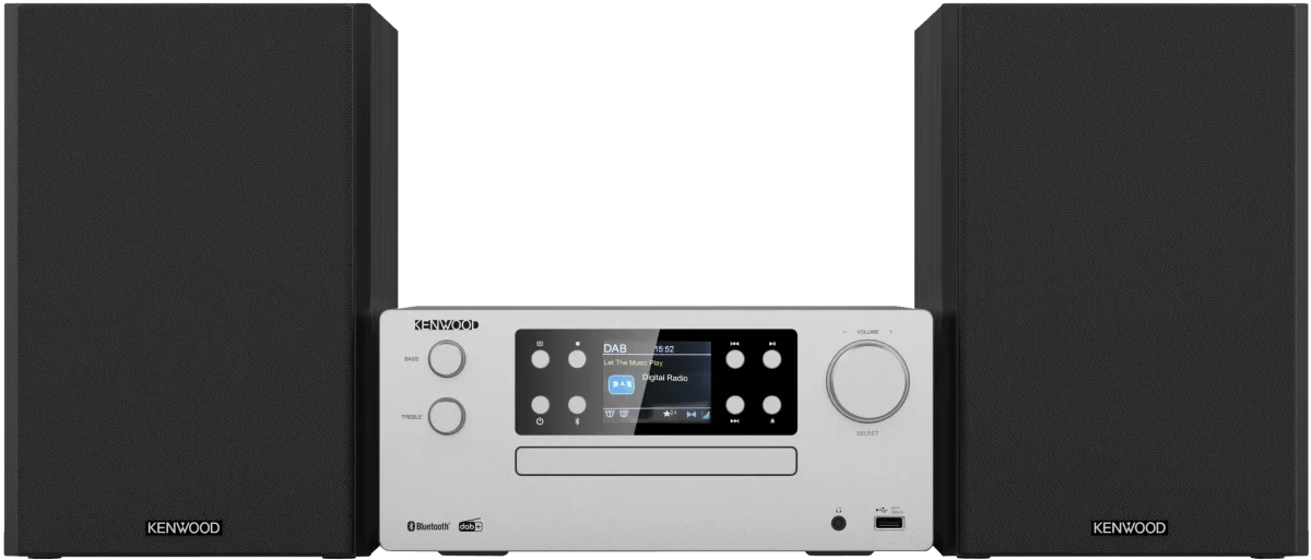 Kenwood M-925DAB-S Micro HiFi-System mit CD, USB, DAB+ und Bluetooth Audio-Streaming – Bild 1